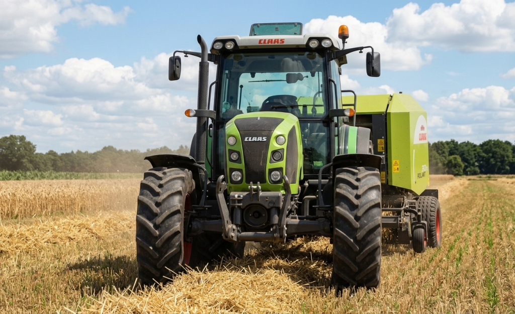 Claas Rollant 350/374 – Anleitung zur Netzspannungsregelung: Anpassung der Einstellungen an europäisches Gras und Silage 2 Claas Rollant 350 Xinhui-Ballenwickler (3)