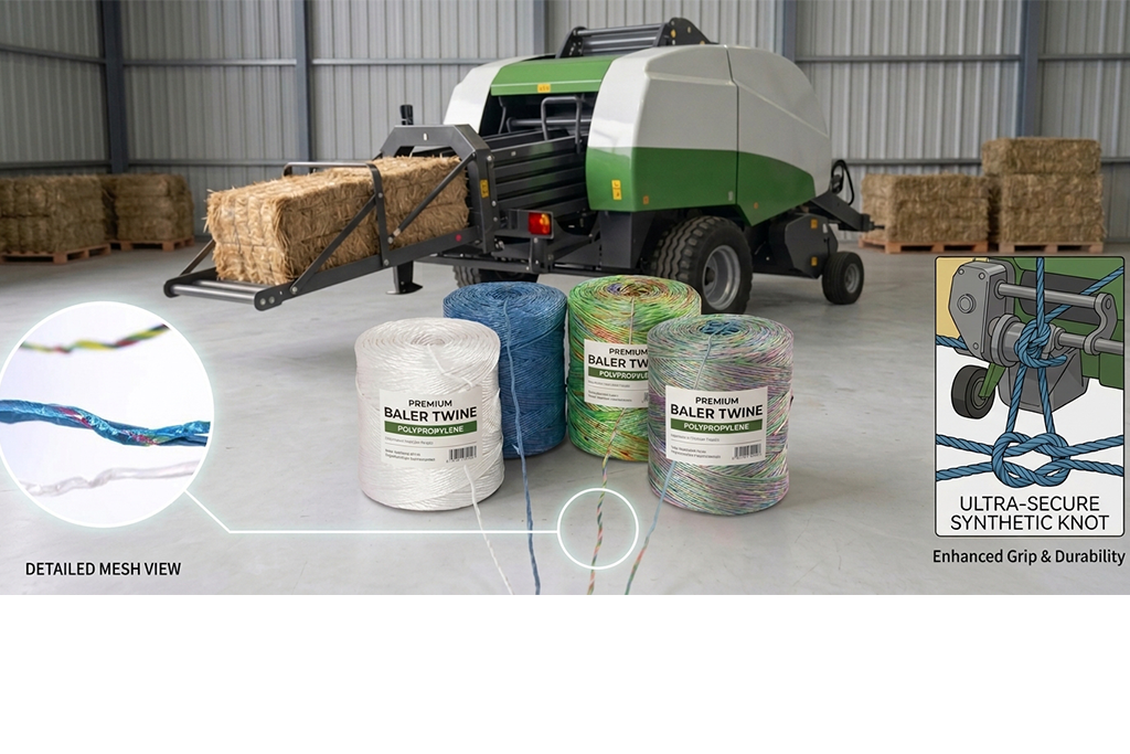 Hoe wordt balentouw gemaakt? Van grondstof tot eindproduct 2 baler twine