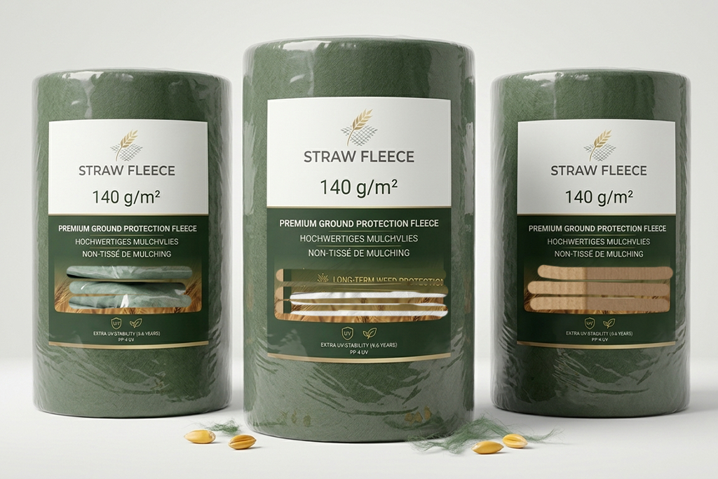 Straw bale cover fleece